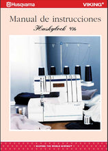 Load image into Gallery viewer, HUSQVARNA VIKING HUSKYLOCK 936 MANUAL DE INSTRUCCIONES ESP MAQUINA DE COSER
