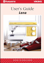 Load image into Gallery viewer, HUSQVARNA VIKING LENA USERS GUIDE ENGLISH SEWING MACHINE
