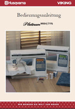 Load image into Gallery viewer, HUSQVARNA VIKING PLATINUM 955E 775 BEDIENUNGSANLEITUNG DEUTSCH NAHMASCHINE
