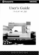 Load image into Gallery viewer, HUSQVARNA VIKING PRELUDE 340 360 USERS GUIDE ENGLISH SEWING MACHINE
