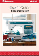 Load image into Gallery viewer, HUSQVARNA VIKING SCANDINAVIA 400 USERS GUIDE ENGLISH SEWING MACHINE
