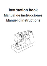 Load image into Gallery viewer, JANOME 128 INSTRUCTION BOOK ENGLISH ESPANOL FRANCAIS SEWING MACHINE
