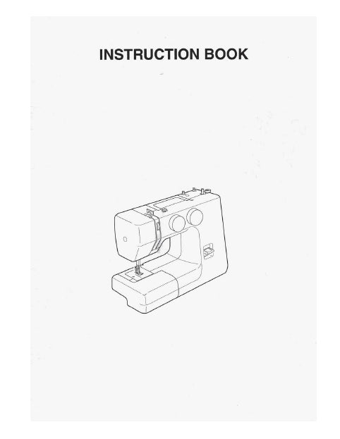 JANOME 134 INSTRUCTION BOOK ENGLISH SEWING MACHINE