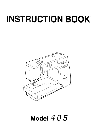 JANOME 405 INSTRUCTION BOOK ENGLISH SEWING MACHINE