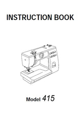 Load image into Gallery viewer, JANOME 415 INSTRUCTION BOOK ENGLISH SEWING MACHINE
