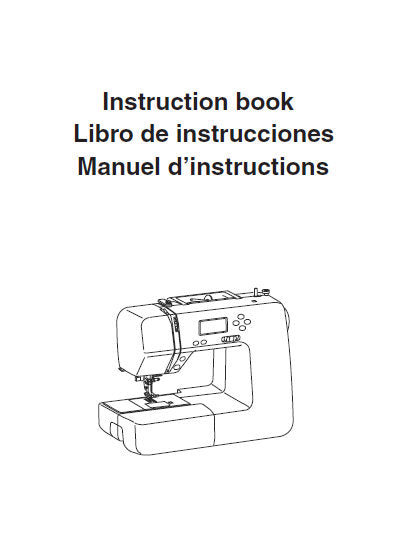 JANOME 49018 INSTRUCTION BOOK ENGLISH ESPANOL FRANCAIS SEWING MACHINE