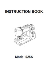 Load image into Gallery viewer, JANOME 525S LE INSTRUCTION BOOK ENGLISH SEWING MACHINE
