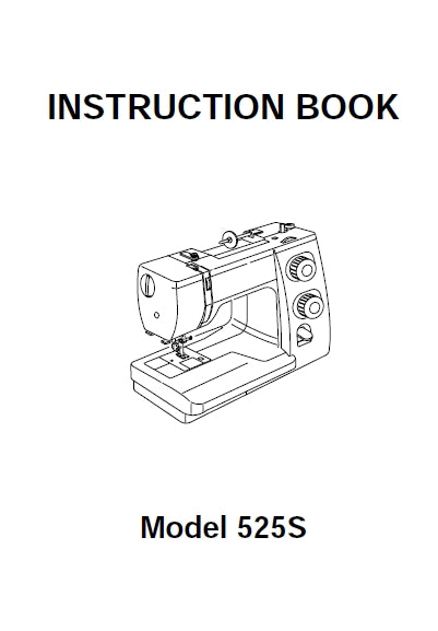 JANOME 525S LE INSTRUCTION BOOK ENGLISH SEWING MACHINE