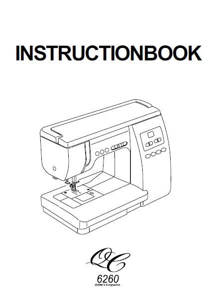 JANOME 6260QC INSTRUCTION BOOK ENGLISH SEWING MACHINE