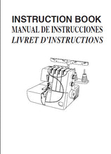 Load image into Gallery viewer, JANOME 793PG SERGER ANNIVERSARY EDITION INSTRUCTION BOOK ENGLISH ESPANOL FRANCAIS SEWING MACHINE
