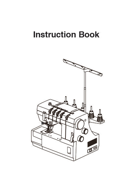 JANOME COVER PRO 3000P INSTRUCTION BOOK ENGLISH SEWING MACHINE