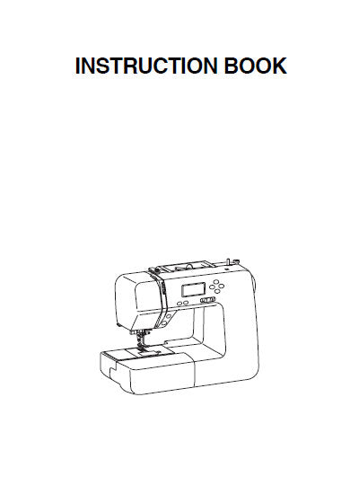 JANOME DC1050 INSTRUCTION BOOK ENGLISH SEWING MACHINE