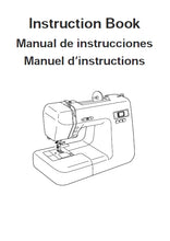 Load image into Gallery viewer, JANOME DC2012 INSTRUCTION BOOK ENGLISH ESPANOL FRANCAIS SEWING MACHINE
