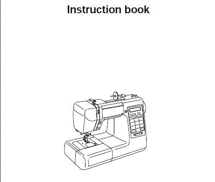 JANOME DC5100 INSTRUCTION BOOK ENGLISH SEWING MACHINE