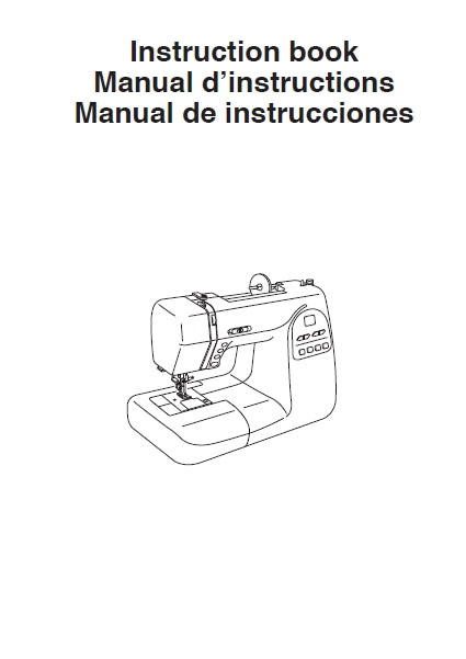 JANOME MAGNOLIA 7360 INSTRUCTION BOOK ENGLISH ESPANOL FRANCAIS SEWING MACHINE