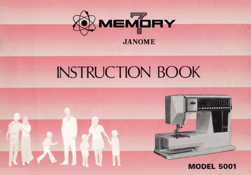 JANOME MEMORY 7 INSTRUCTION BOOK ENGLISH SEWING MACHINE