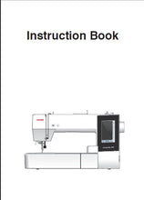 Load image into Gallery viewer, JANOME MEMORY CRAFT 500E INSTRUCTION BOOK ENGLISH SEWING MACHINE
