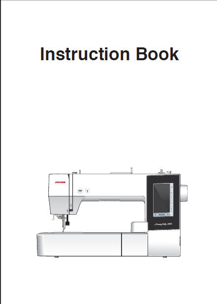 JANOME MEMORY CRAFT 500E INSTRUCTION BOOK ENGLISH SEWING MACHINE