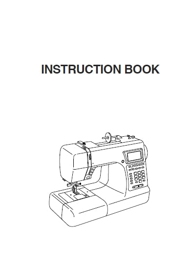 JANOME MEMORY CRAFT 5200 INSTRUCTION BOOK ENGLISH SEWING MACHINE