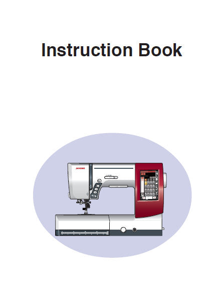 JANOME MEMORY CRAFT 9900 INSTRUCTION BOOK ENGLISH SEWING MACHINE