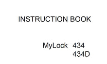 Load image into Gallery viewer, JANOME MYLOCK 434 434D INSTRUCTION BOOK ENGLISH SEWING MACHINE
