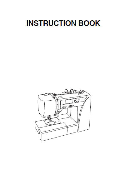 JANOME NQM2016 INSTRUCTION BOOK ENGLISH SEWING MACHINE