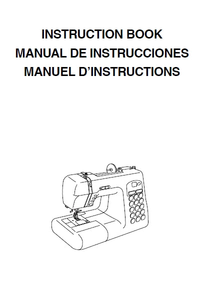 JANOME TB30 INSTRUCTION BOOK ENGLISH ESPANOL FRANCAIS SEWING MACHINE