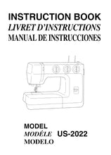 Load image into Gallery viewer, JANOME US-2022 INSTRUCTION BOOK ENGLISH FRANCAIS ESPANOL SEWING MACHINE
