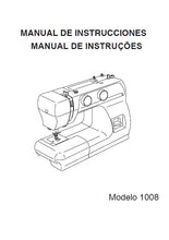 Load image into Gallery viewer, JANOME 1008 MANUAL DE INSTRUCCIONES MANUAL DE INSTRUCOES ESP PORT MAQUINA DE COSER MAQUINA DE COSTURA
