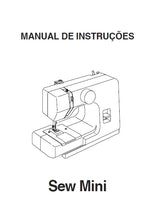 Load image into Gallery viewer, JANOME 525 SEW MINI MANUAL DE INSTRUCOES PORTUGUESE BR MAQUINA DE COSTURA
