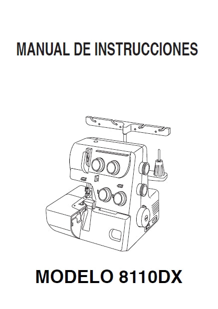 JANOME 8110DX MANUAL DE INSTRUCCIONES ESPANOL MAQUINA DE COSER