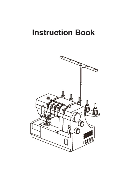 JANOME COVERPRO3000P INSTRUCTION BOOK ENGLISH SEWING MACHINE