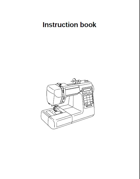 JANOME DC5100 INSTRUCTION BOOK ENGLISH SEWING MACHINE