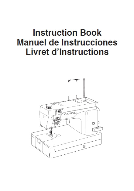 JANOME HD9 PROFESSIONAL INSTRUCTION BOOK MANUAL DE INSTRUCCIONES LIVRET D'INSTRUCIONS ENG ESP FR SEWING MACHINE MAQUINA DE COSER MACHINE  COUDRE