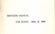 Load image into Gallery viewer, JANOME NEW HOME 444 445 SERVICING MANUAL ENGLISH SEWING MACHINE
