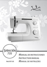 Load image into Gallery viewer, JATA MC735N SELECCION 735 MANUAL DE INSTRUCCIONES INSTRUCTION MANUAL MANUAL DE INSTRUCOES ESP ENG PORT MAQUINA DE COSER SEWING MACHINE MAQUINA DA COSTURA
