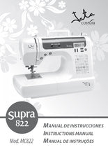 Load image into Gallery viewer, JATA MC822 SUPRA 822 MANUAL DE INSTRUCCIONES INSTRUCTION MANUAL MANUAL DE INSTRUCOES ESP ENG PORT MAQUINA DE COSER SEWING MACHINE MAQUINA DA COSTURA
