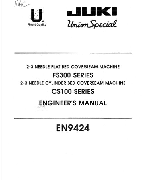 JUKI FS300 SERIES CS100 SERIES ENGINEERS MANUAL ENGLISH SEWING MACHINE