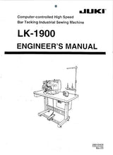 Load image into Gallery viewer, JUKI LK-1900 ENGINEERS MANUAL ENGLISH SEWING MACHINE

