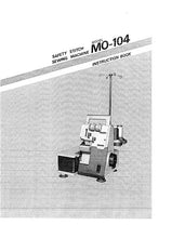Load image into Gallery viewer, JUKI MO-104 INSTRUCTION BOOK ENGLISH SEWING MACHINE
