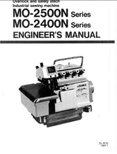 Load image into Gallery viewer, JUKI MO-2400N MO-2500N ENGINEERS MANUAL ENGLISH SEWING MACHINE
