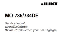 Load image into Gallery viewer, JUKI MO-734DE MO-735 INSTRUCTION BOOK ENGLISH DEUTSCH FRANCAIS SEWING MACHINE
