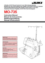 Load image into Gallery viewer, JUKI MO-735 INSTRUCTION MANUAL ENG ESP DE FR SEWING MACHINE
