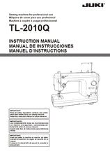 Load image into Gallery viewer, JUKI TL-2010Q INSTRUCTION MANUAL MANUAL DE INSTRUCCIONES MANUEL D'INSTRUCTIONS ENGLISH ESPANOL FRANCAIS SEWING MACHINE MAQUINA DE COSER MACHINE A COUDRE
