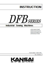 Load image into Gallery viewer, KANSAI DFB SERIES INSTRUCTION MANUAL IN ENGLISH SEWING MACHINE
