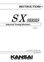 Load image into Gallery viewer, KANSAI SX6003P INSTRUCTION MANUAL IN ENGLISH SEWING MACHINE
