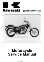 Load image into Gallery viewer, KAWASAKI ELIMINATOR 125 SERVICE MANUAL IN ENGLISH MOTORCYCLE
