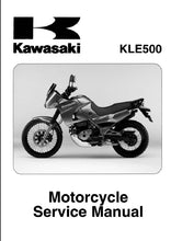 Load image into Gallery viewer, KAWASAKI KLE500 SERVICE MANUAL IN ENGLISH MOTORCYCLE

