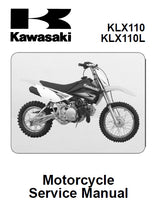 Load image into Gallery viewer, KAWASAKI KLX110 KLX110L SERVICE MANUAL IN ENGLISH MOTORCYCLE
