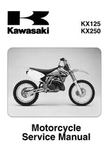 Load image into Gallery viewer, KAWASAKI KX125 KX250 SERVICE MANUAL IN ENGLISH MOTORCYCLE
